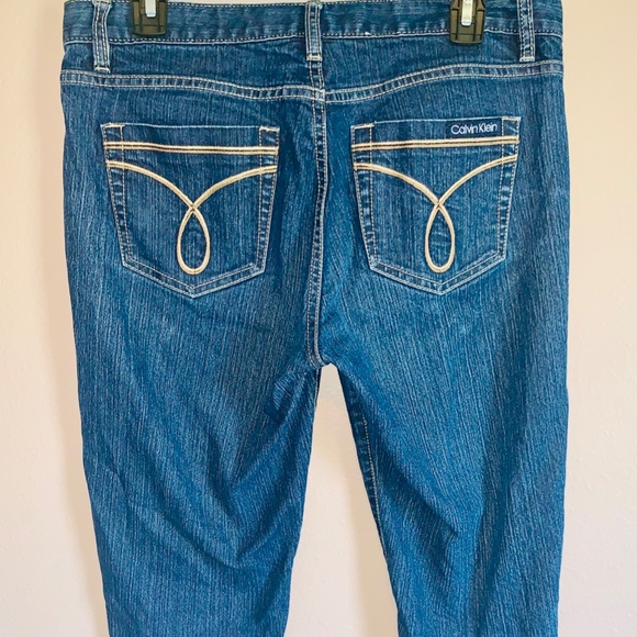 Calvin Klein Blue Jean Skinny Bermuda Shorts - Picture 5 of 6